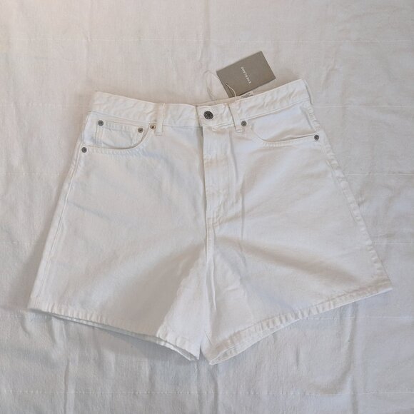 Everlane Pants - Everlane - The A-Line Denim Short - Size: 29 - White